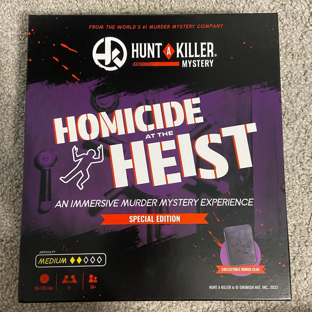 Murder Mystery Game / Homicide at the Heist: Special Edition / Hunt a Killer